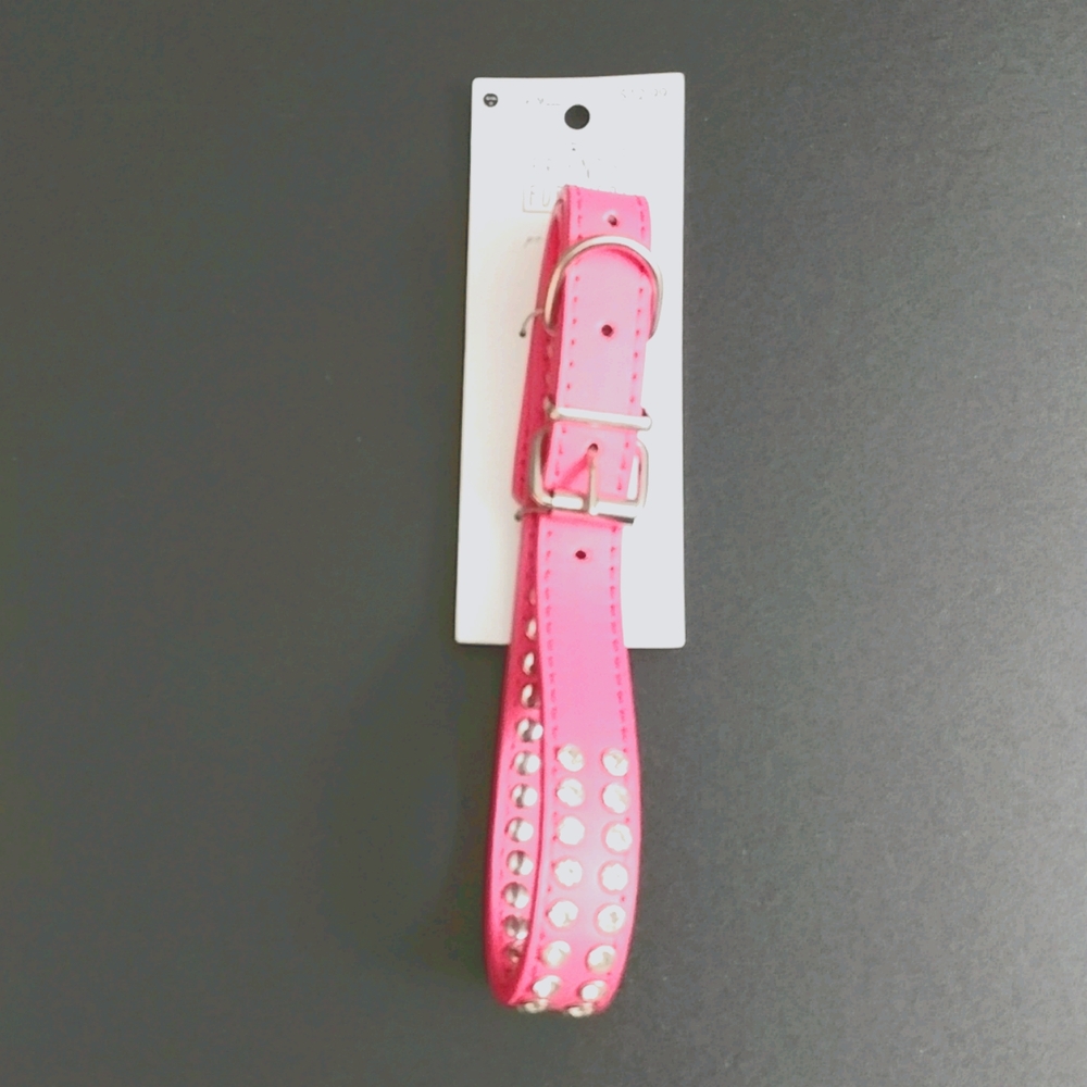 Friends Furever Hot Pink Rhinestone Collar